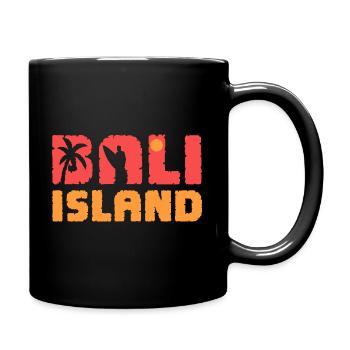 Surf de surf de surf surfergirl Bali Surf surf - Mug uni - noir - Droite
