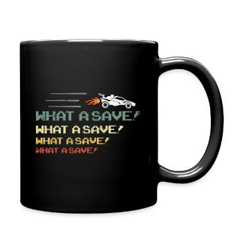 Rocket RC Car League Soccer Retro Vintage - Tasse einfarbig - Schwarz - Rechts