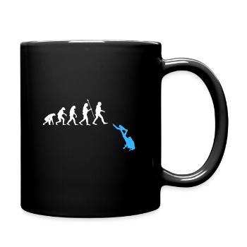Evolution Freediving Free Diving Tauchen Freedive - Full Colour Mug - black - Right