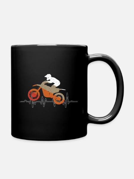 Motoball Motorradfußball Motorrad Sport - Tasse einfarbig - Schwarz