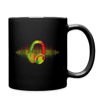 Reggae Musique Afrique Jamaica Rastafari - Mug uni - noir - Droite