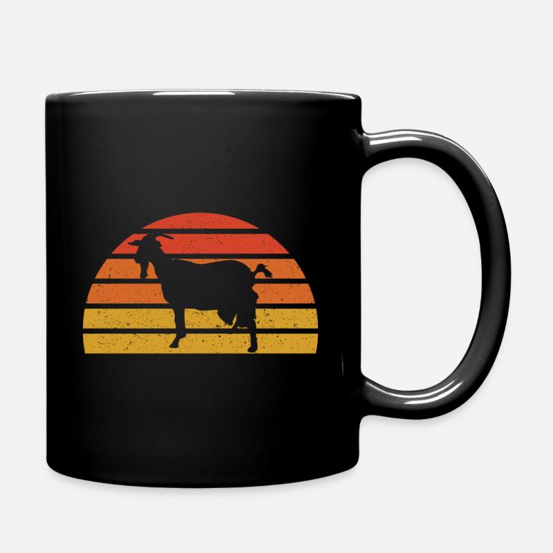 Ziege - Tasse einfarbig - Schwarz