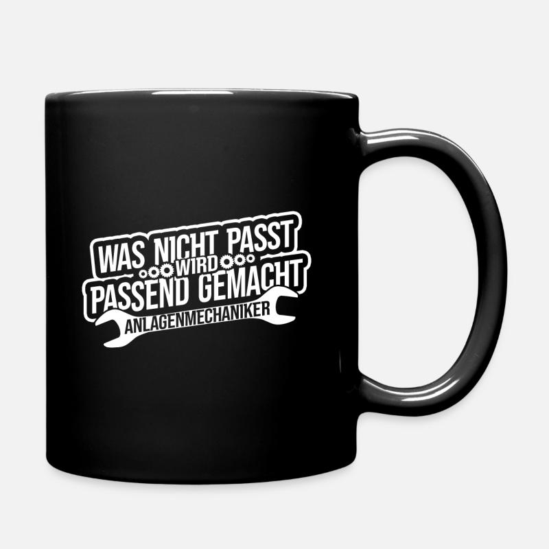 Was Nicht Passt Wird Gemacht Klempner - Tasse einfarbig - Schwarz