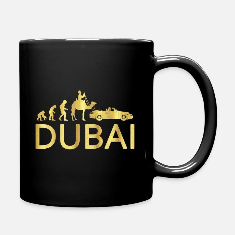 Lustiges Dubai Evolution Shirt Scheich Sportwagen - Tasse einfarbig - Schwarz