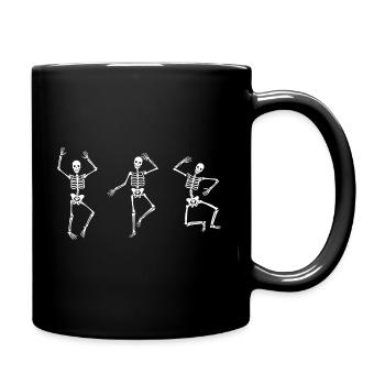 Danseuse danseuse danse squelettes dansant Halloween - Mug uni - noir - Droite