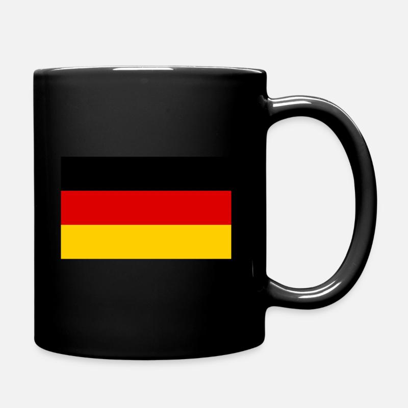 Deutschland Flagge - Tasse einfarbig - Schwarz