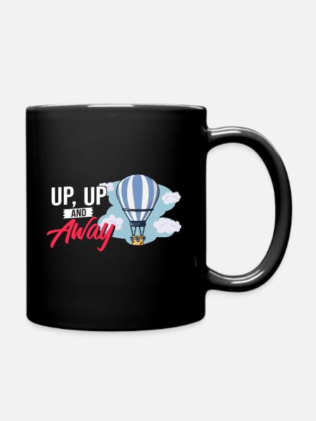 Heißluftballon Festival Fahrt Ballon Ballonfahren - Tasse einfarbig - Schwarz