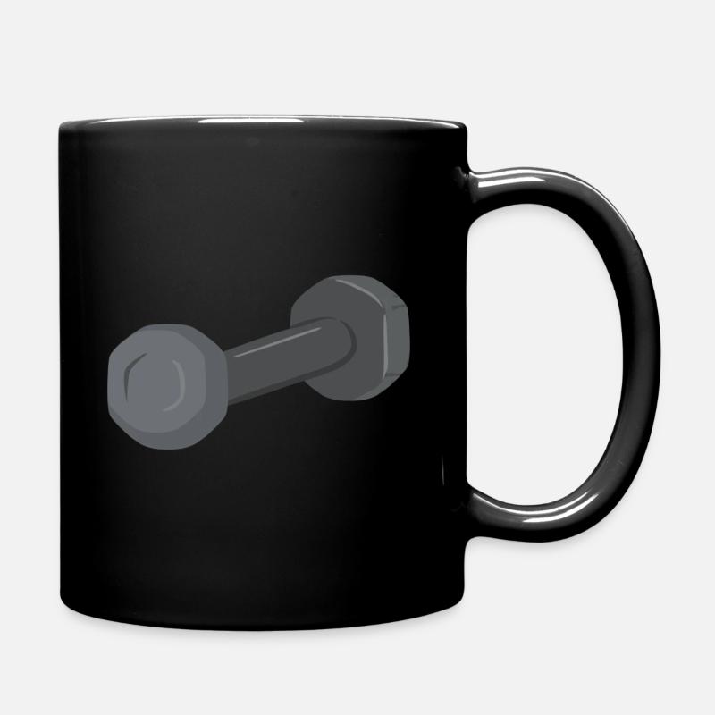 Dumbbell Symbol Dumbbell - Full Colour Mug - black