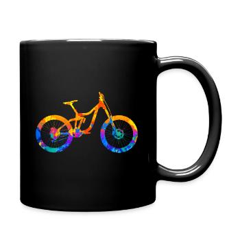 VTT VTT VTT Descente - Mug uni - noir - Droite
