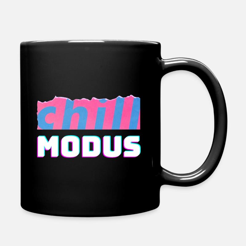 Chillmodus - Tasse einfarbig - Schwarz