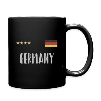 Allemagne Maillot de football Drapeau allemand - Mug uni - noir - Droite