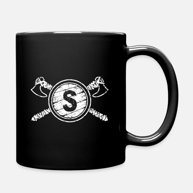 bouclier transparent blanc - Mug uni - noir