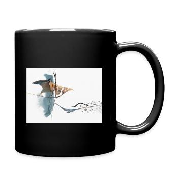 Piercing Through Minimal, Abstract - Full Colour Mug - black - Right