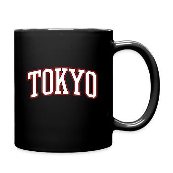 Tokyo - Japan - Schriftzug - Tasse einfarbig - Schwarz - Rechts