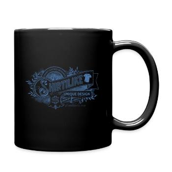 Shirtilike en bleu Vintage unique Design 1 - Mug uni - noir - Droite