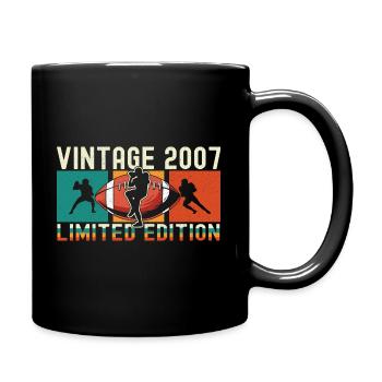 Footballs Birthday Limited Edition Vintage 2007 - Tasse einfarbig - Schwarz - Rechts