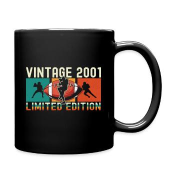 Footballs Birthday Limited Edition Vintage 2001 - Tasse einfarbig - Schwarz - Rechts