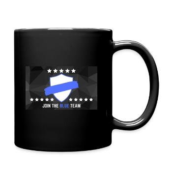 JOIN THE BLUE TEAM - Tasse einfarbig - Schwarz - Rechts