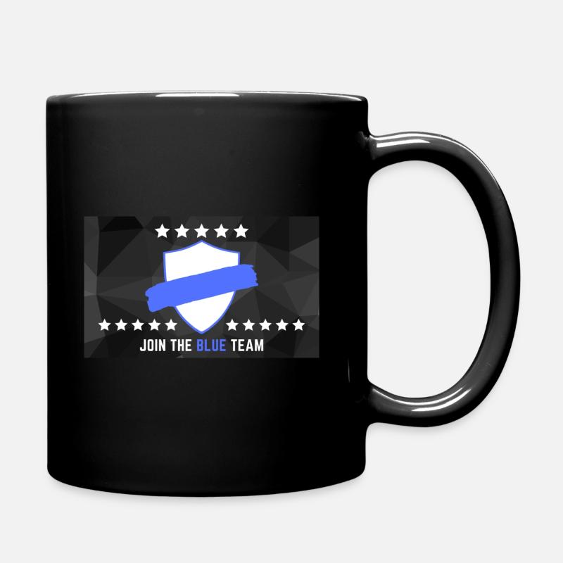 JOIN THE BLUE TEAM - Tasse einfarbig - Schwarz
