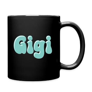 Name Girl Gigi Retro Name Gigi Couple - Full Colour Mug - black - Right