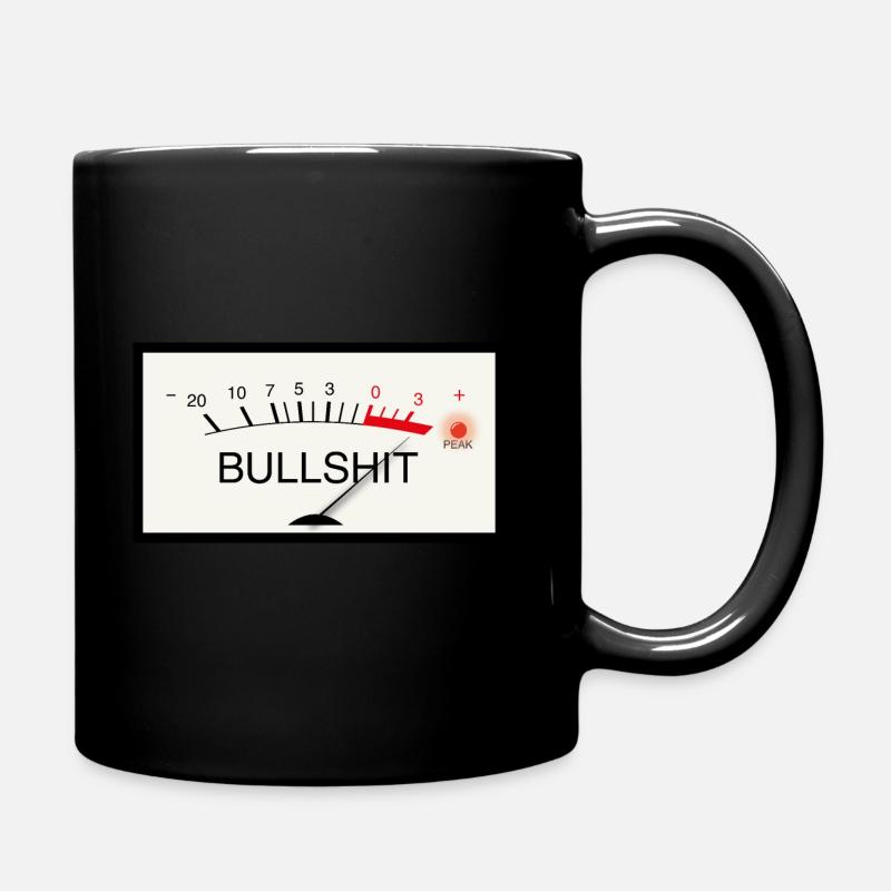 BULLSHIT - Tasse einfarbig - Schwarz