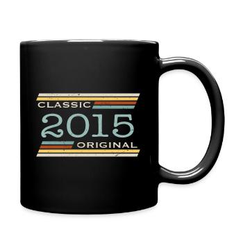 Jahrgang 2015, Klassisch, Original - Tasse einfarbig - Schwarz - Rechts