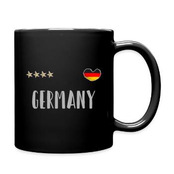 Maillot de football Allemagne Drapeau allemand - Mug uni - noir - Droite