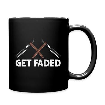 Get Faded Barber Saying Hairdresser - Full Colour Mug - black - Right