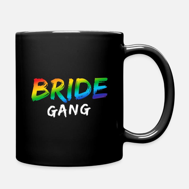 Bridle Gang Rainbow W - Full Colour Mug - black