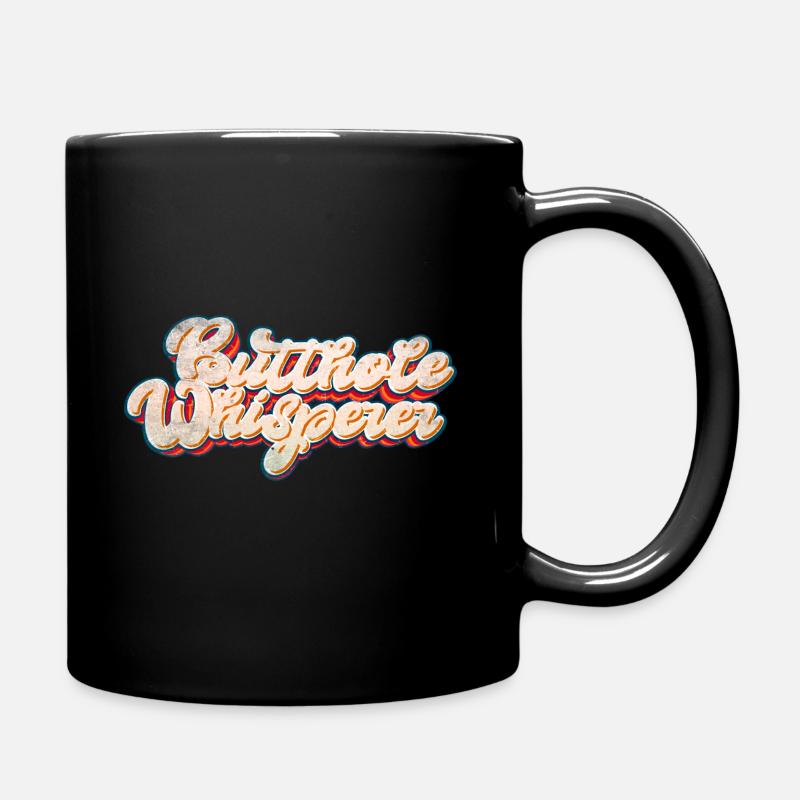 Butthole Whisperer - Full Colour Mug - black