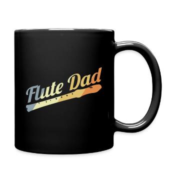 Flute Father - Full Colour Mug - black - Right