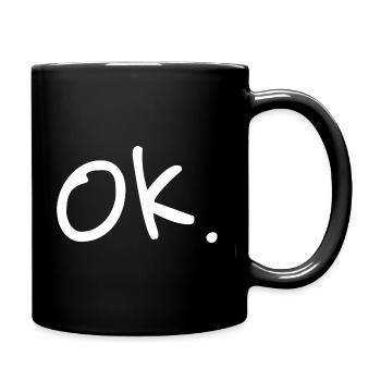 ok. - Tasse einfarbig - Schwarz - Rechts