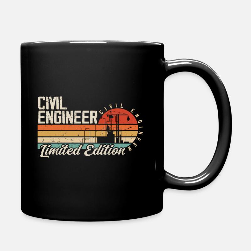 Future career as a civil engineer Civil engineering - Full Colour Mug - black