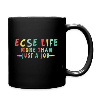 Early Childhood Special Education Gifted Teacher - Full Colour Mug - black - Right