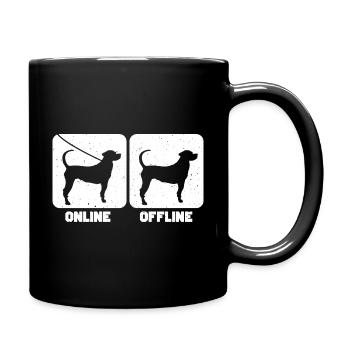 Treeing Tennessee Brindle - Tasse einfarbig - Schwarz - Rechts