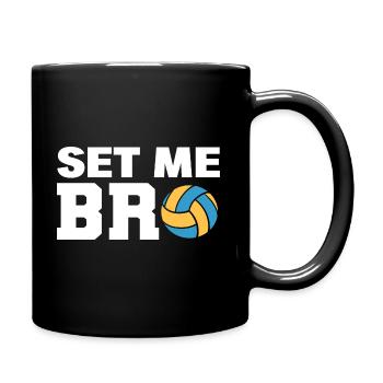 Volleyballspieler Volleyballtrainer - Tasse einfarbig - Schwarz - Rechts