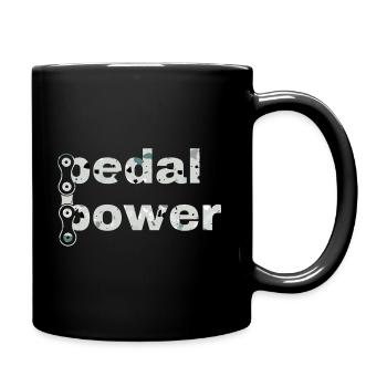 Gravel, Mountain Bike, Passion, Cycling - Full Colour Mug - black - Right