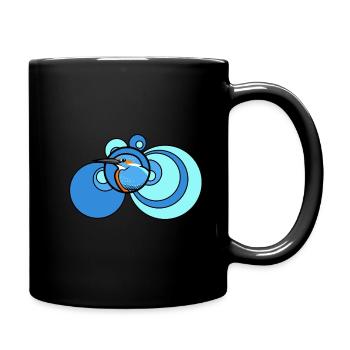 Martin-pêcheur - Mug uni - noir - Droite