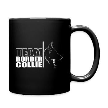 TEAM Border Collie Dogs Dog Herding Dogs Wilsigns - Full Colour Mug - black - Right