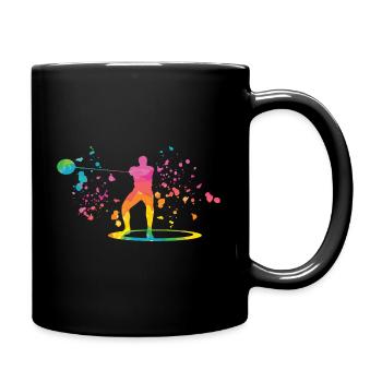 Hammerwerfer Colorsplash Hammerwerfen - Tasse einfarbig - Schwarz - Rechts