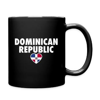 Dominican Republic Flag Dominican - Full Colour Mug - black - Right