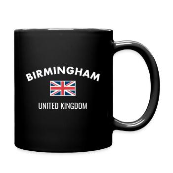 Birmingham Großbritannien Britische Flagge Brite - Tasse einfarbig - Schwarz - Rechts