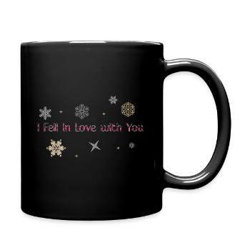 I Fell in Love with You – Romantic Quote - Mug uni - noir - Droite