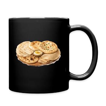International flatbread platter - Full Colour Mug - black - Right