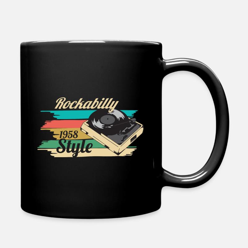 rockabilly - Tasse einfarbig - Schwarz