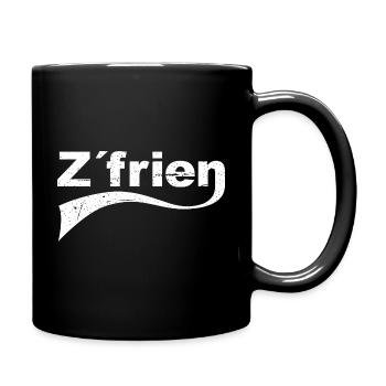 funny sayings funny saying dialect Bavarian - Full Colour Mug - black - Right
