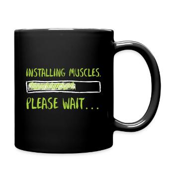 Muscles Graphic - Full Colour Mug - black - Right