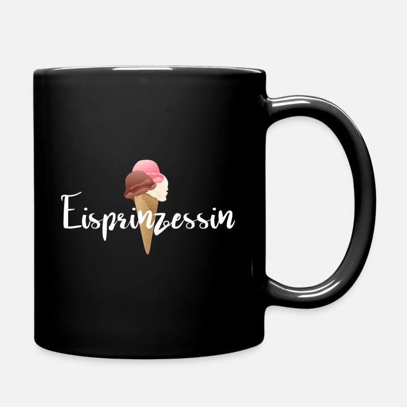 Eisprinzessin - Tasse einfarbig - Schwarz
