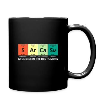 Grundelemente des Humors - Chemie Lehrer / Student - Mug uni - noir - Droite
