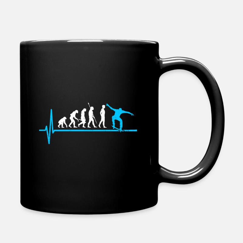 Skateboard Evolution Skateboarder - Tasse einfarbig - Schwarz